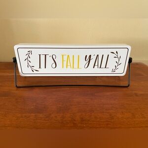 Fall And Christmas Themed Decorative Sign